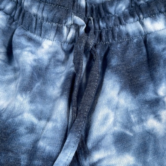 DANSKIN Cute Blue Tie Dye Sweat Shorts Size XS - Picture 5 of 7